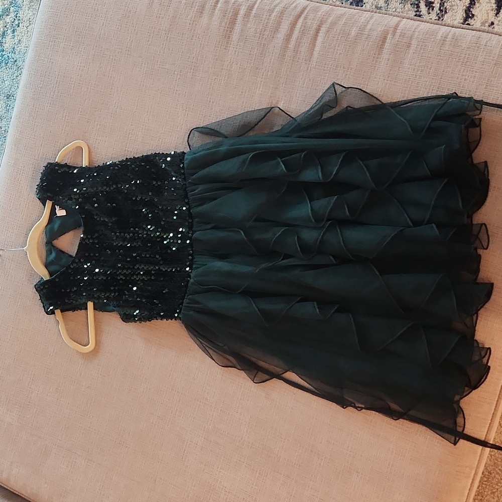 Girls formal green dress